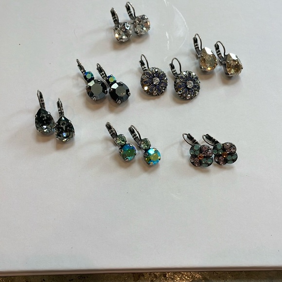 Mariana Multi-Color Crystal Earrings Sets - Picture 7 of 8